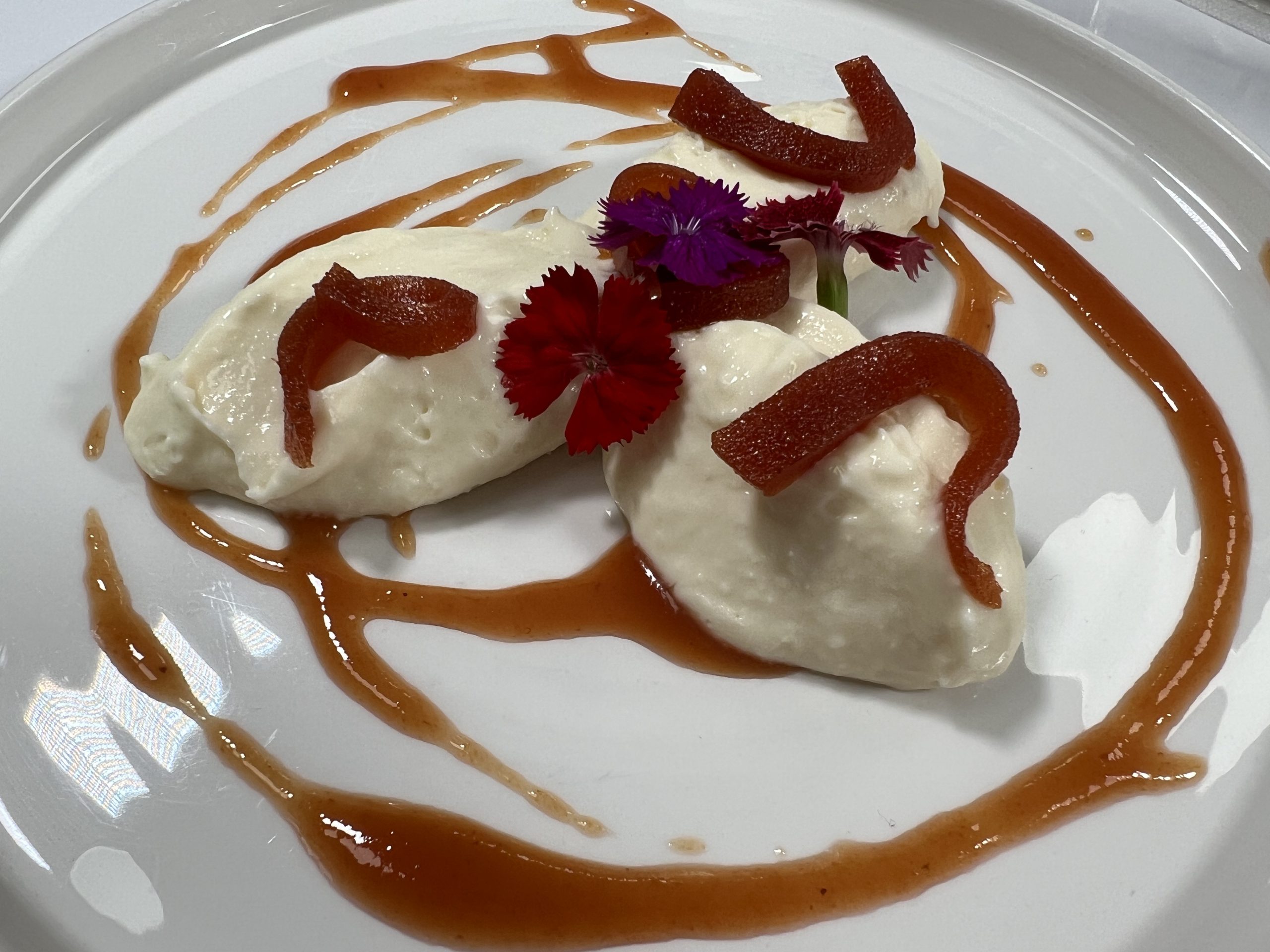 tarta de queso con jalea de gayaba