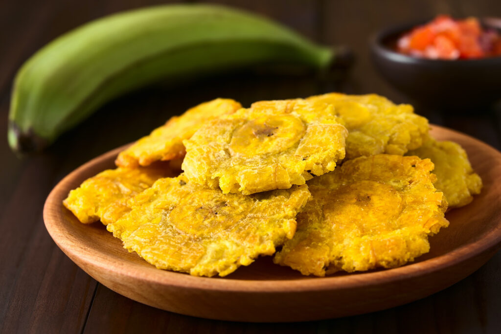 Tostones de plátano macho