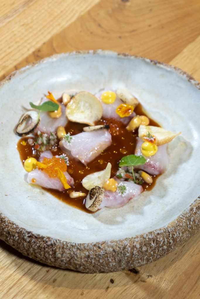 Tiradito de corvina